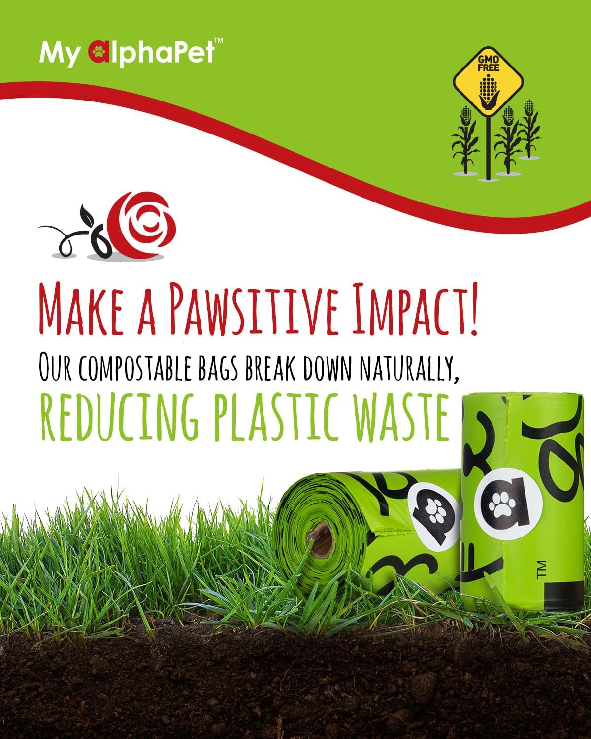 Compostable Dog Poop Bags, Cornstarch Eco-Friendly, HOME COMPOST NF T 51-800, 120 Count, Large Size Bag 9x13 Inches, 8 Unscented Refill Rolls, Leak-proof, Plantbased, GM-Free Corn - Pet Explorer