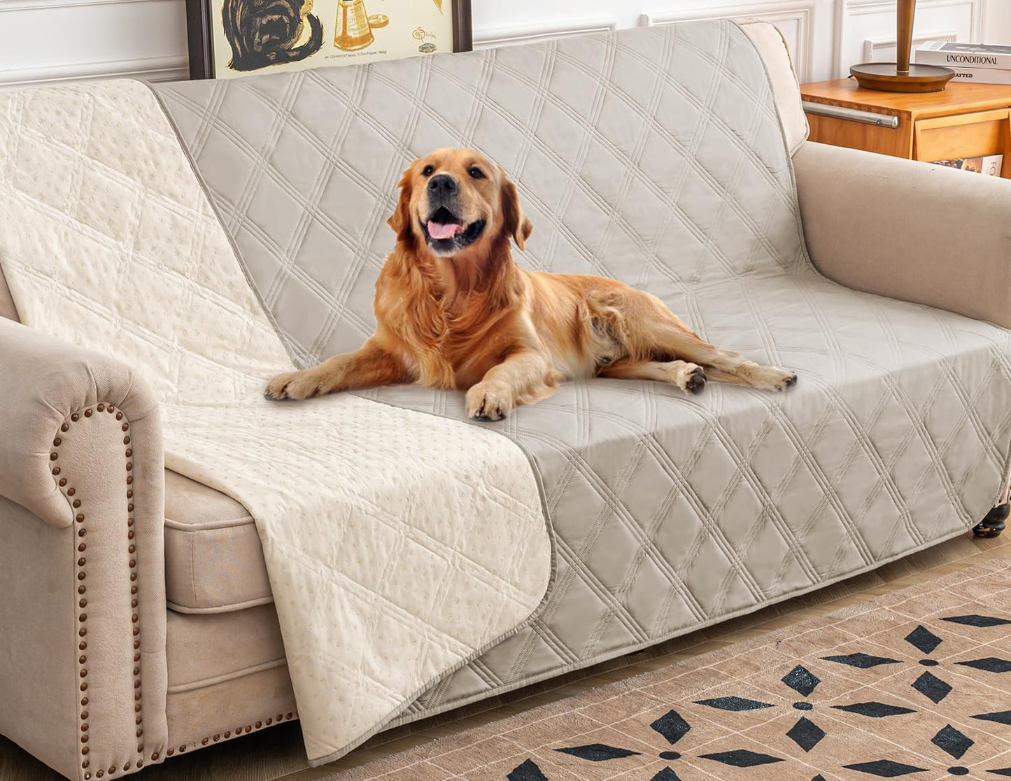 Ameritex Waterproof Dog Bed Cover Pet Blanket with Anti-Slip Back for Furniture Bed Couch Sofa - Pet Explorer