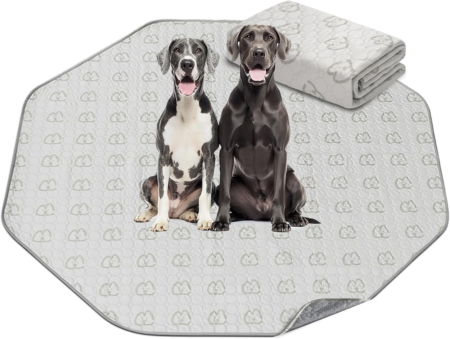 FXW Washable Pee Pads for Dogs, Puppy Pads with Super Absorbent, Specifically Designed for FXW Rollick/Homeplus 24inch 8 Panels Dog Playpen, 29" Octagon, Khaki, 1 Pack - Pet Explorer