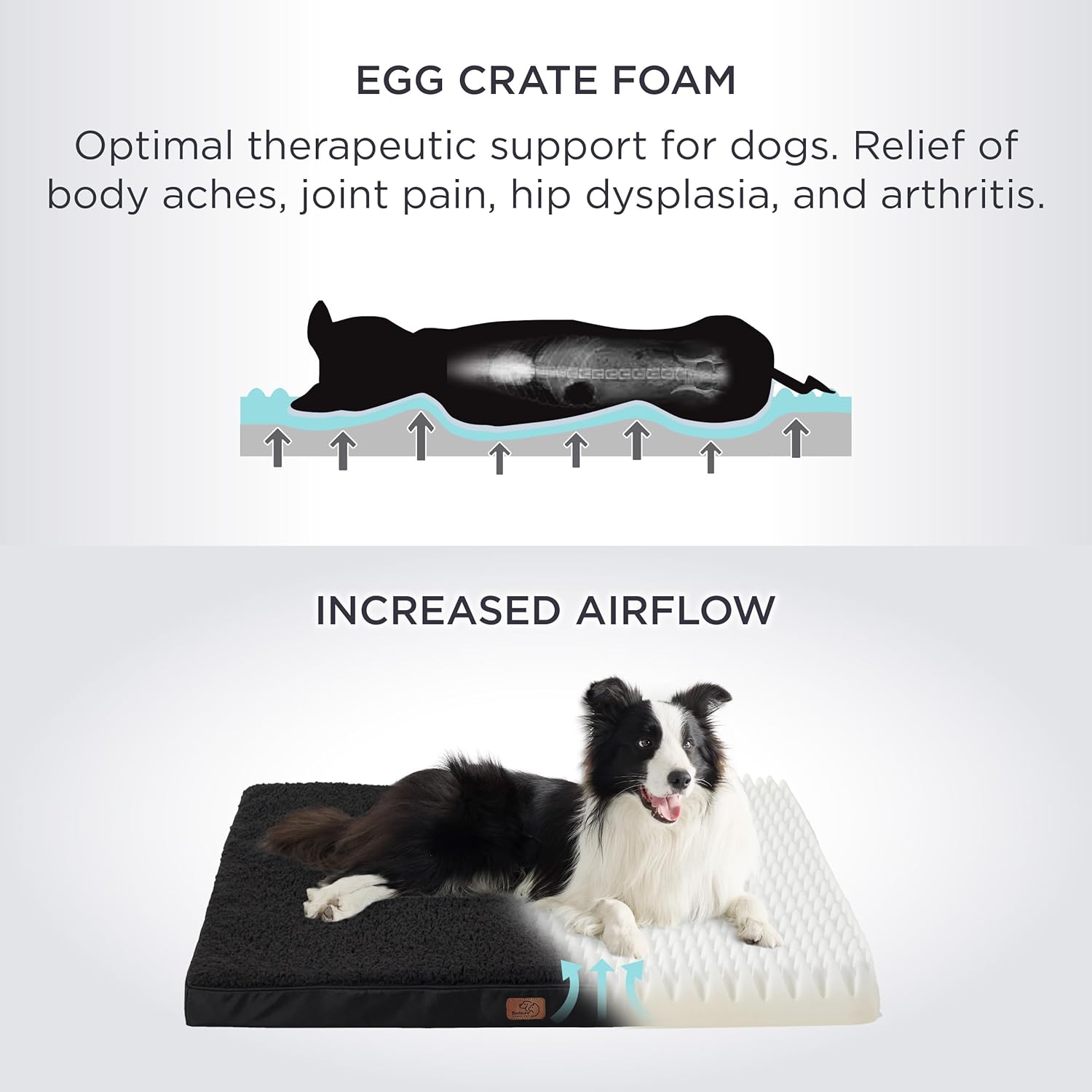 Bedsure XXL Dog Bed for Large Dogs - Orthopedic Flat Giant Pet Beds with Removable Washable Cover, Jumbo Egg Crate Foam Mat, Suitable for Pet Up to 150 lbs - Pet Explorer