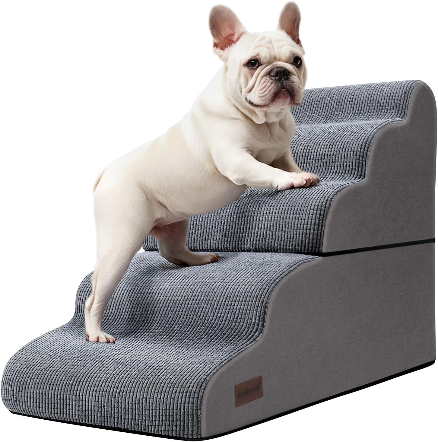 Dog Stairs and Ramp for High Bed, 5-Step Dog Steps for Small Dogs and Cats,Non-Slip Pet Stairs Suitable High Bed Climbing - Pet Explorer
