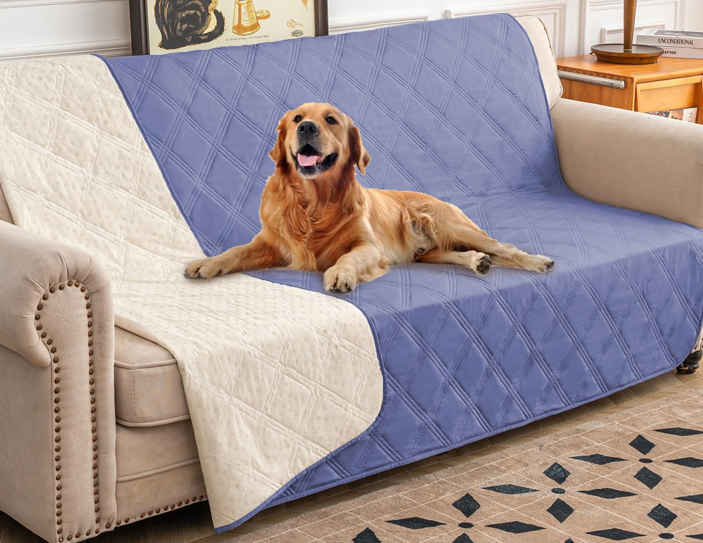 Ameritex Waterproof Dog Bed Cover Pet Blanket with Anti-Slip Back for Furniture Bed Couch Sofa - Pet Explorer