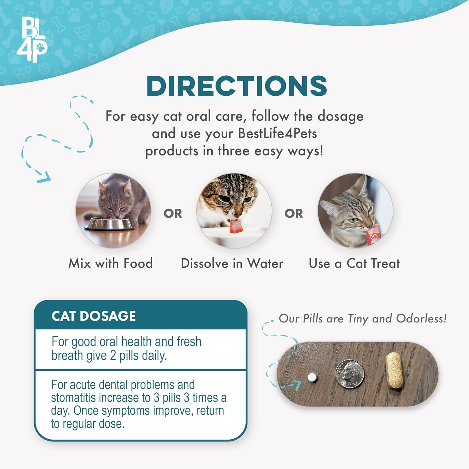 Cat Dental Supplement for Bad Breath, Tartar & Gum Support – Natural Oral Tablets for Fresh Breath, Teeth & Gum Wellness and Plaque Control – Odorless & Tasteless – 400 Easy-to-Give Pills - Pet Explorer