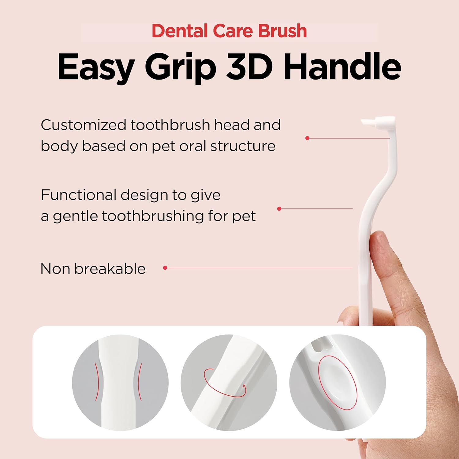 JAYU PET Dental Care Brush [Soft&Firm&Edge Bristles] - Toothbrush for Cat and Small Dogs, Removing Old Plaque and Tartar, Cat Dental Care, Cats Teeth Brushing & Easy Cleaning - Pet Explorer