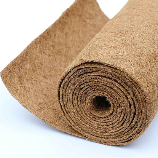 Coco Coir Liner, Yarrdfir 16x40 inch Natural Coconut Liners for planters Flower Basket, Natural Coconut Fiber mat, Garden Decoration, Animal pet pad, Reptile Carpet