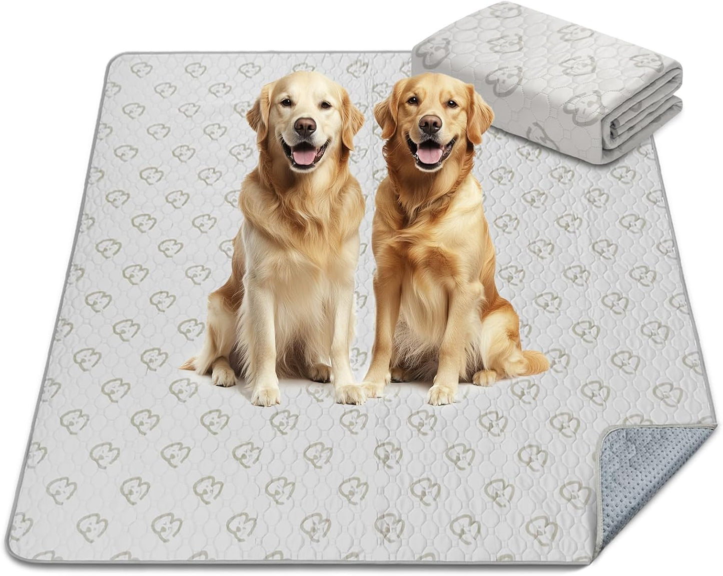 FXW Washable Pee Pads for Dogs, Puppy Pads with Super Absorbent, Specifically Designed for Potty Training, 39" Square, Khaki, 1 Pack - Pet Explorer