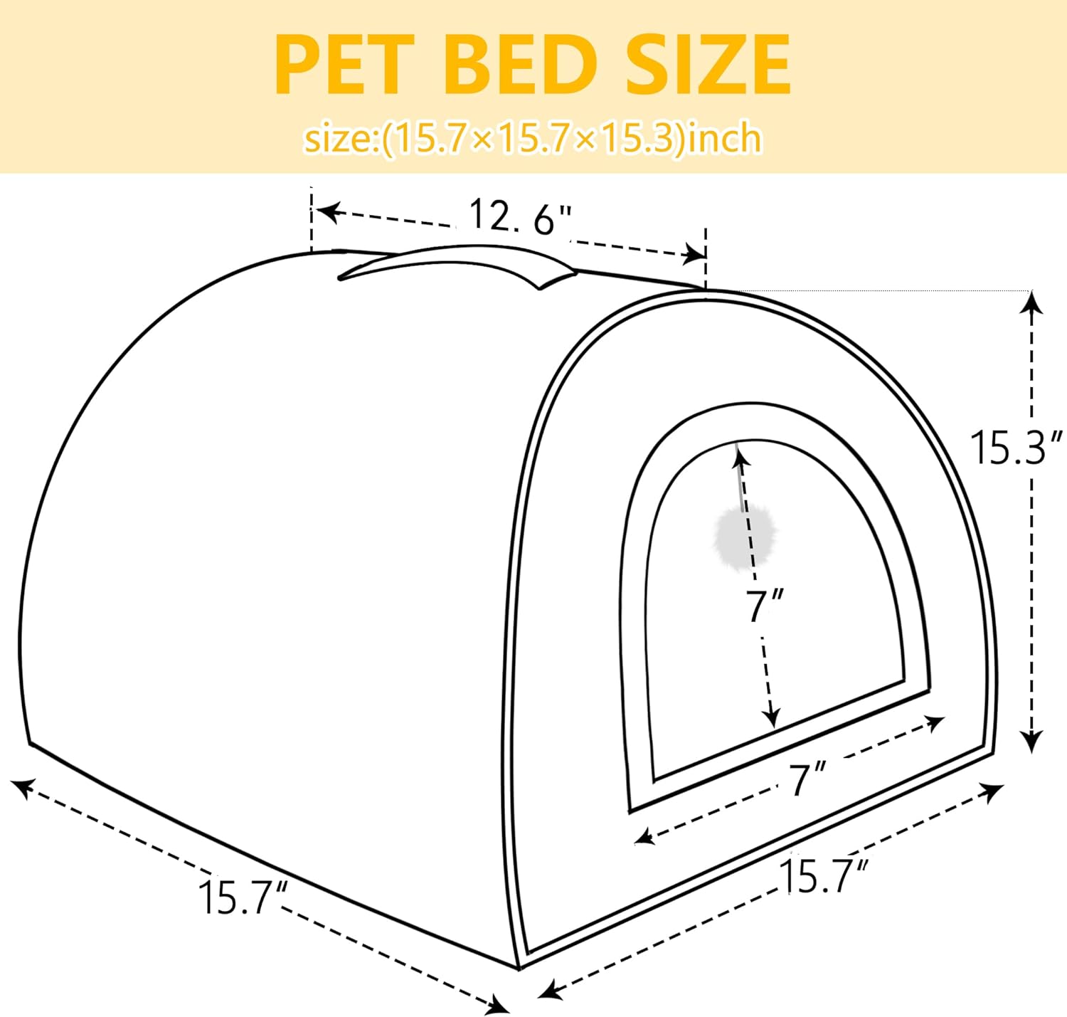 Cat Bed for Indoor Cats，Foldable cat cave，Anti-Slip & Water-Resistant Bottom，cat Houses for Indoor Cats or Small Dogs, Kitten Tent, Rabbit Bed，2 in 1 pet Bed (Pink) - Pet Explorer