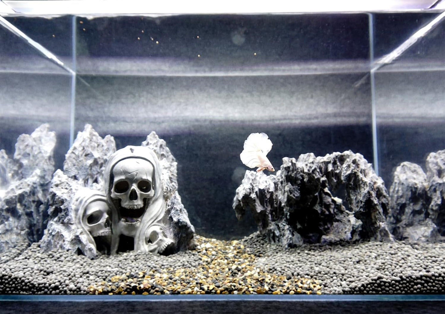 Fish Tank Decor Rocks.Aquarium Decoration Model.Easy and Quick Solution for Aquascaping.(Skull Canyon) - Pet Explorer