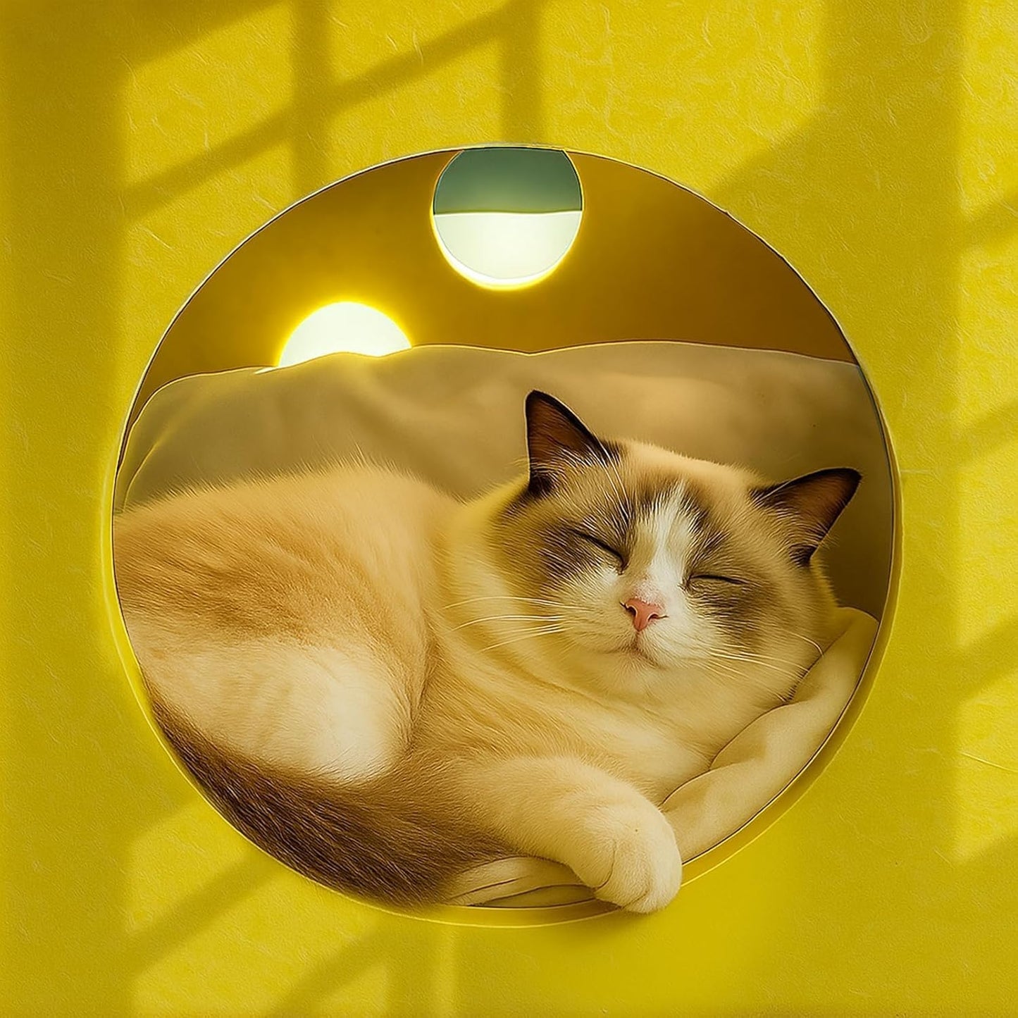 Cat Houses for Indoor Cats, Cute Cat Bed Cave with Soft Pillow, Cat Cube for Multiple Large Cats, Fun Dice Shaped, 17 Inches - Pet Explorer