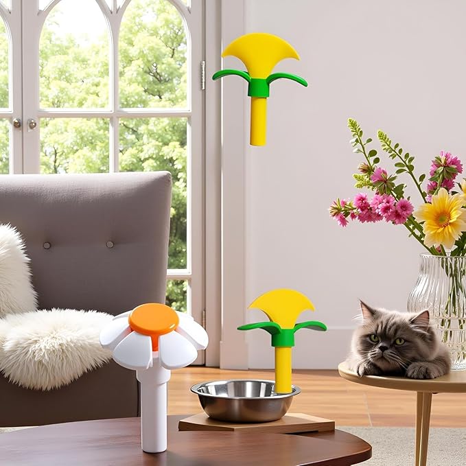2PCS Cat Fountain Replacement Flower Nozzle Head for Round Cubic Top Water Dispen Feeding & Watering Supplies