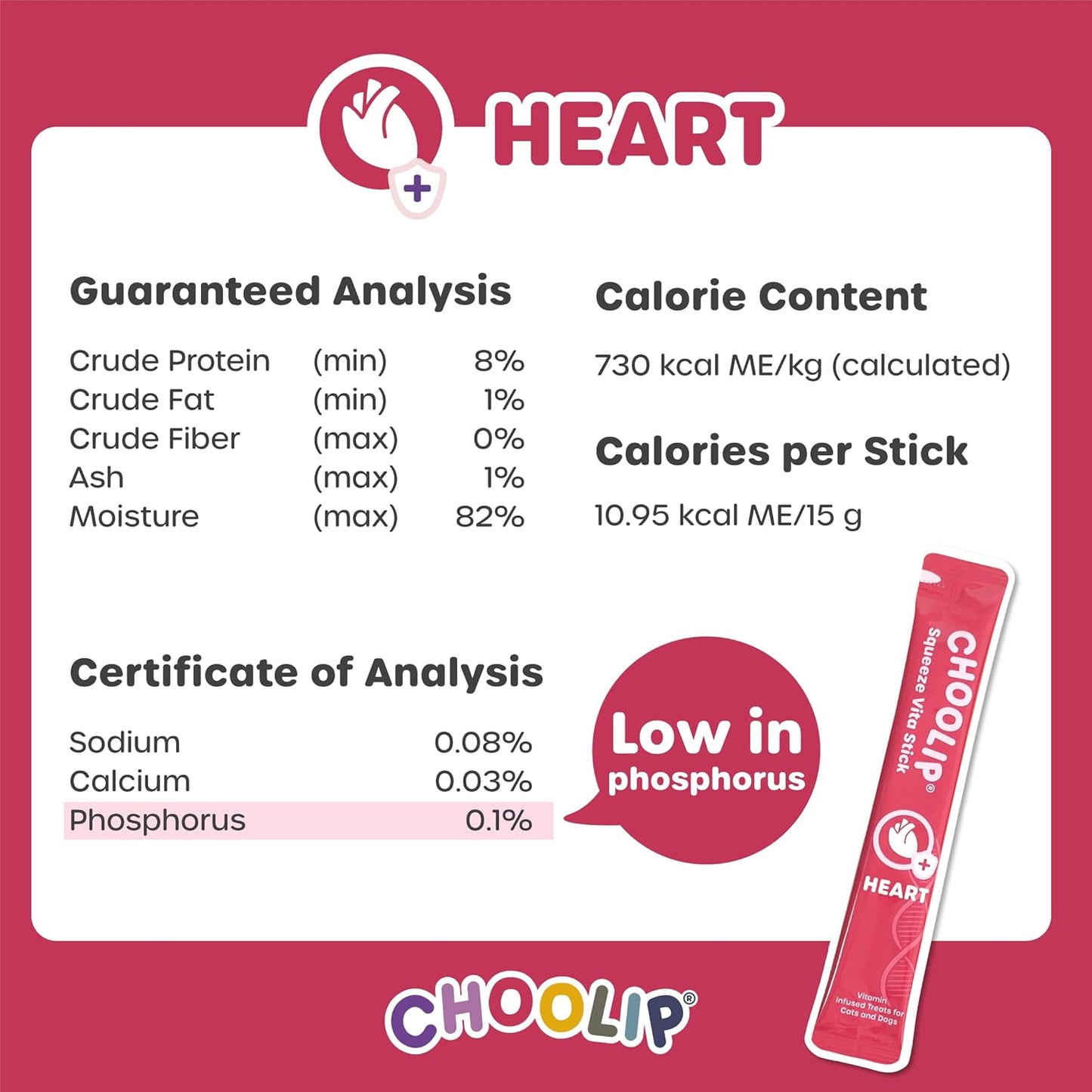 Squeeze Vita Stick Lickable Treats for Dogs & Cats. 7 Heart Support Sticks with Essential multivitamins. Soft and Tasty Paste for All Life Stages, Supporting Heart Health