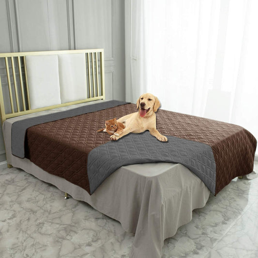 Ameritex Waterproof Dog Bed Cover Pet Blanket for Furniture Bed Couch Sofa Reversible - Pet Explorer