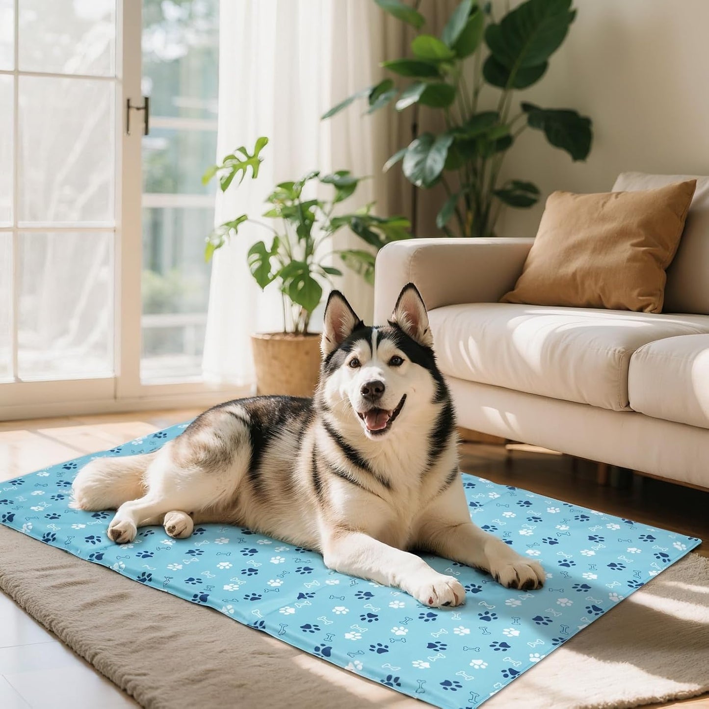 Ownpets Dog Cooling Mat, X-Large 43 x 27 Inch Thick and Waterproof Cooling Pad for Summer, Water-Filled Pet Mat for Large Dogs, Leakproof Design for Crate, Bed, Sofa, Floor and Car Seat - Pet Explorer