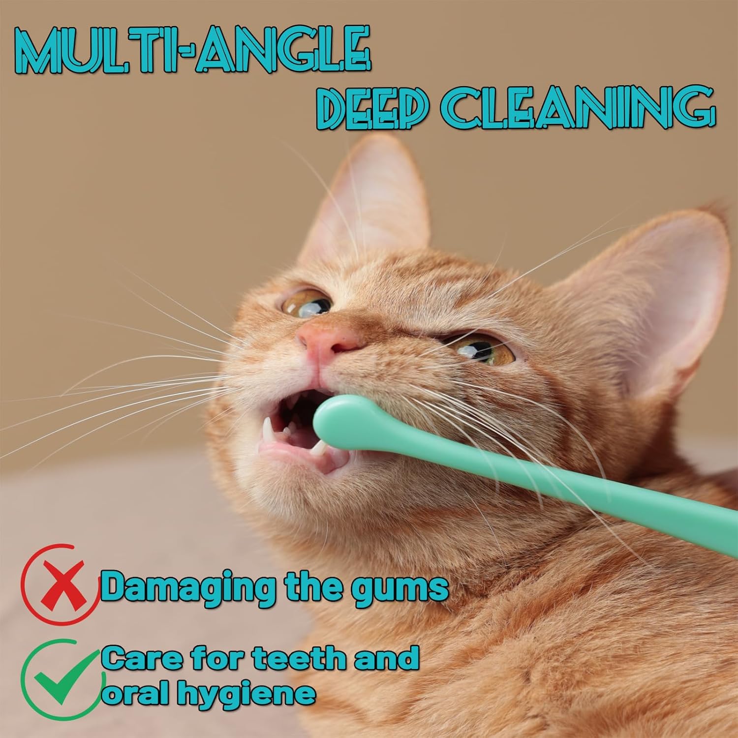 E.M&S.T by Emmeliestella Small Dog & Cat Toothbrush Kit，Micro Head, Kitten Toothbrush, Finger Brush, Starter Kit, Round & Pointed Design, Pet Dental Care, Soft Bristles, Multi-Angle, Deep Clean, 5PCS - Pet Explorer