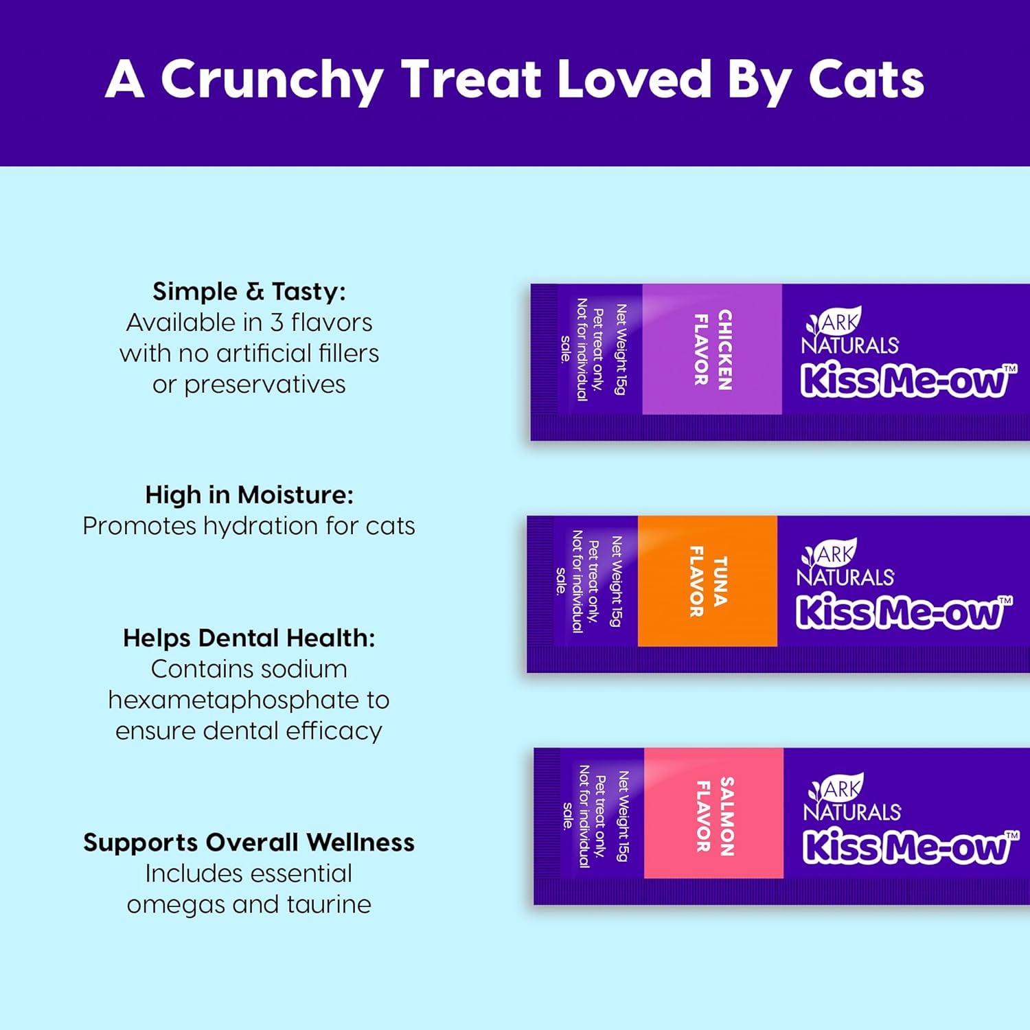 Ark Naturals, Kiss Me-Ow Lickable Variety Pack, 21 x 0.5 oz Assorted Tubes - Pet Explorer
