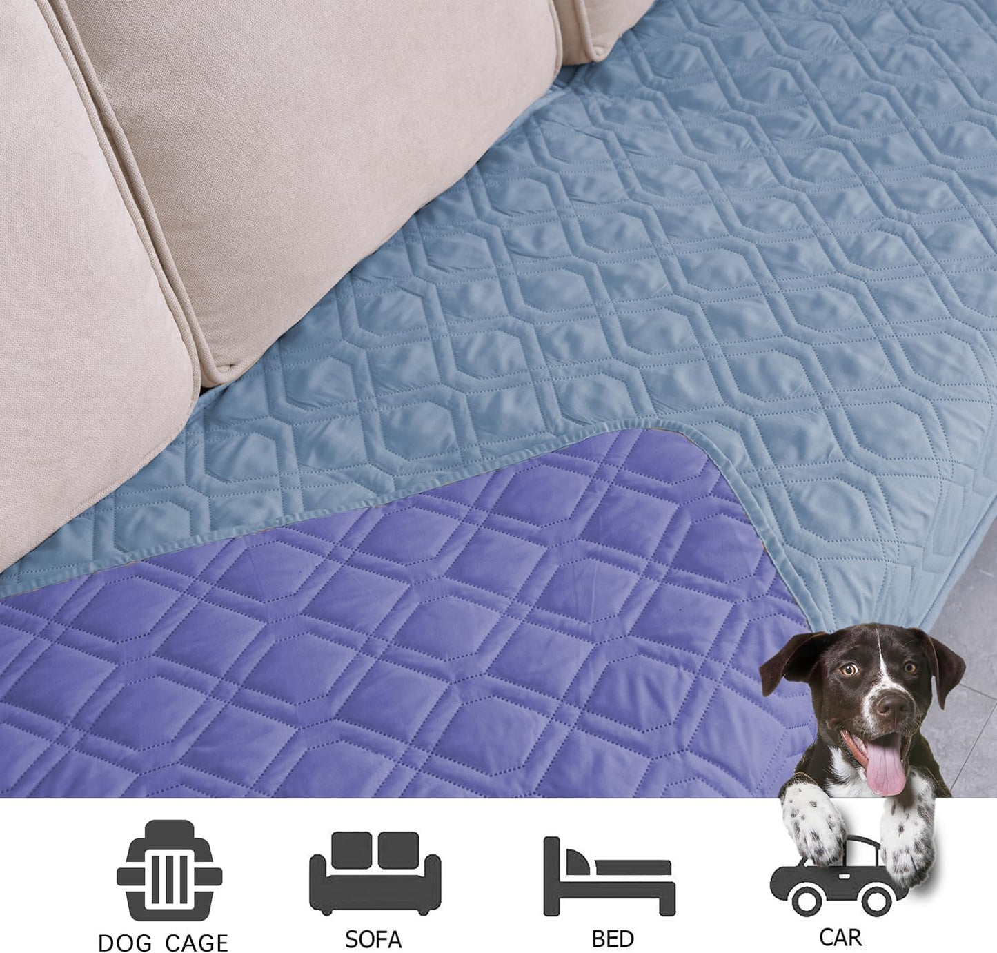 Ameritex Waterproof Dog Bed Cover Pet Blanket for Furniture Bed Couch Sofa Reversible - Pet Explorer