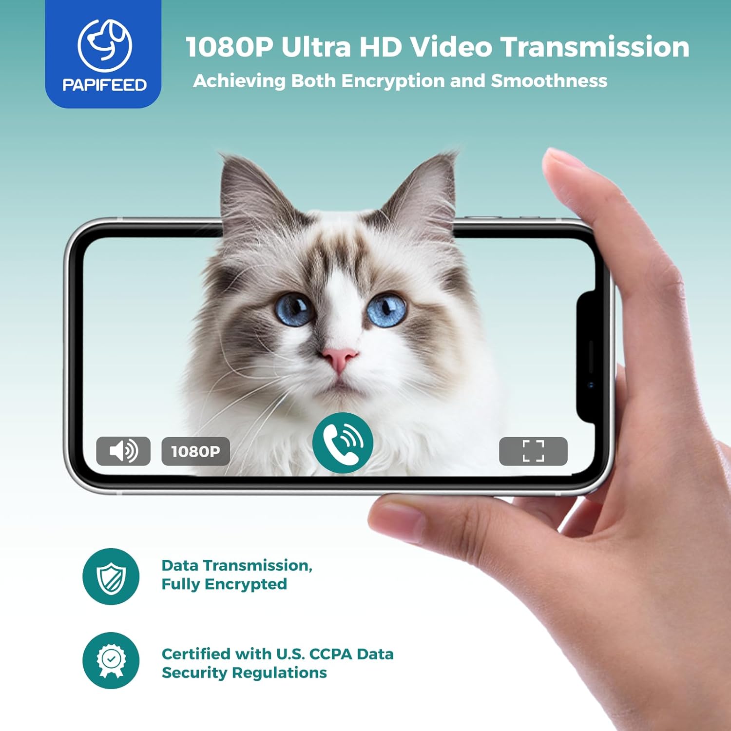 Automatic Cat Feeder,Camera 1080P HD - 6L Pet Feeder, 2.4/5G WiFi Smart App Control, Bluetooth Assist Link,Wide-Angle Lens,Automatic Feeder for Small and Medium-Sized Pets - Pet Explorer