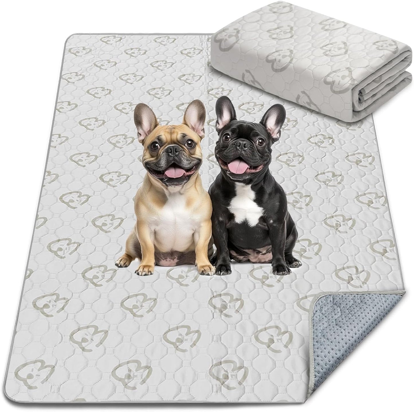 FXW Washable Pee Pads for Dogs, Puppy Pads with Super Absorbent, Specifically Designed for FXW Rollick/Homeplus 24inch 6 Panels Dog Playpen, 63" × 39" Rectangle, Khaki, 1 Pack - Pet Explorer