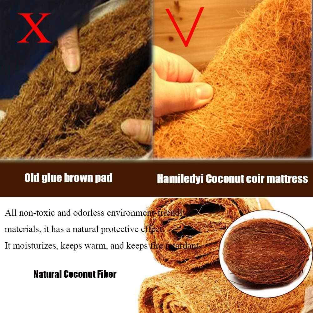 Hamiledyi Reptile Carpet Natural Coconut Fiber Tortoise Carpet Mat for Pet Terrarium Liner Reptile Supplies for Lizard Snake Chameleon Turtle Bedding Bunny Rabbit Mat (2 x Sheets)