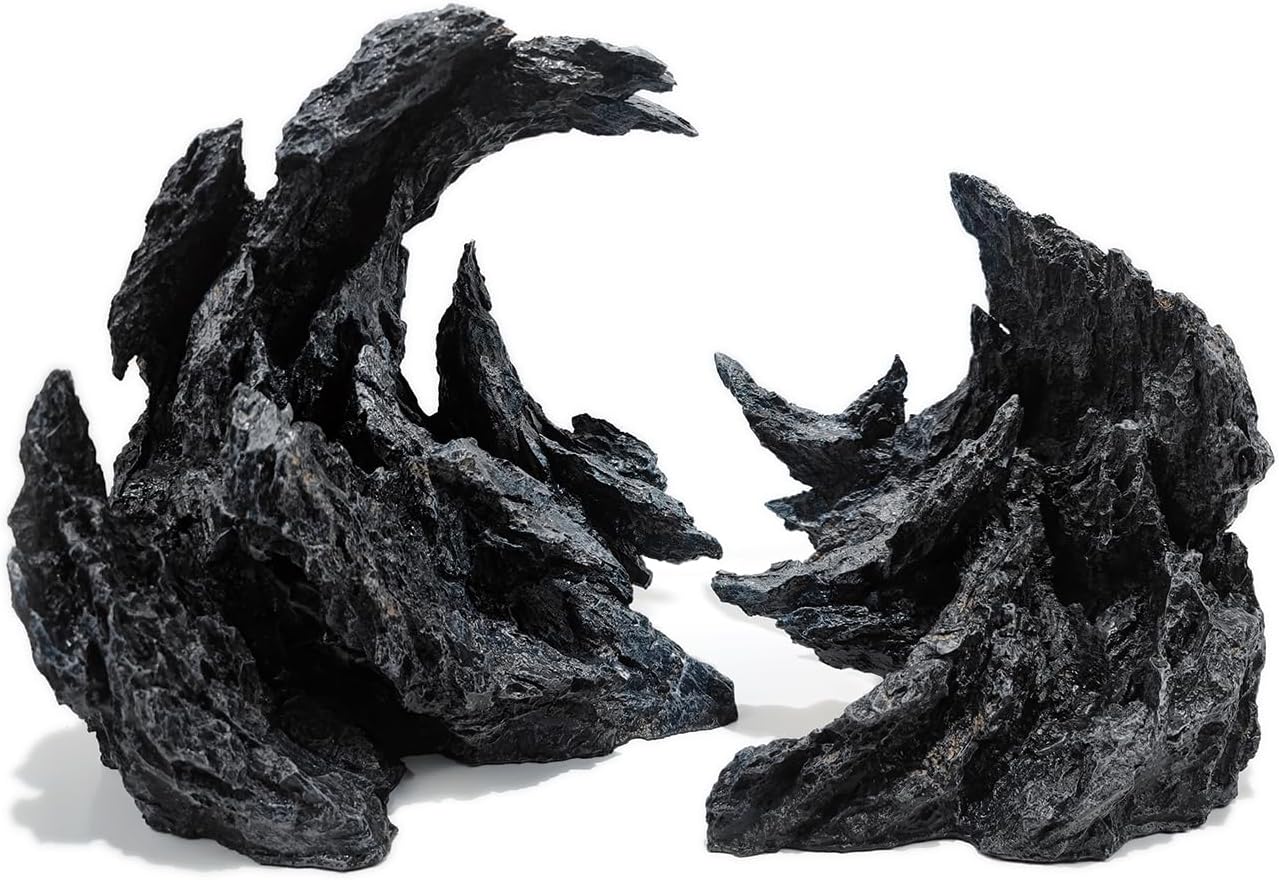 Fish Tank Decor Rocks.Aquarium Decoration Model.Easy Superior Aquascape (Perched Canyon-15inch) - Pet Explorer