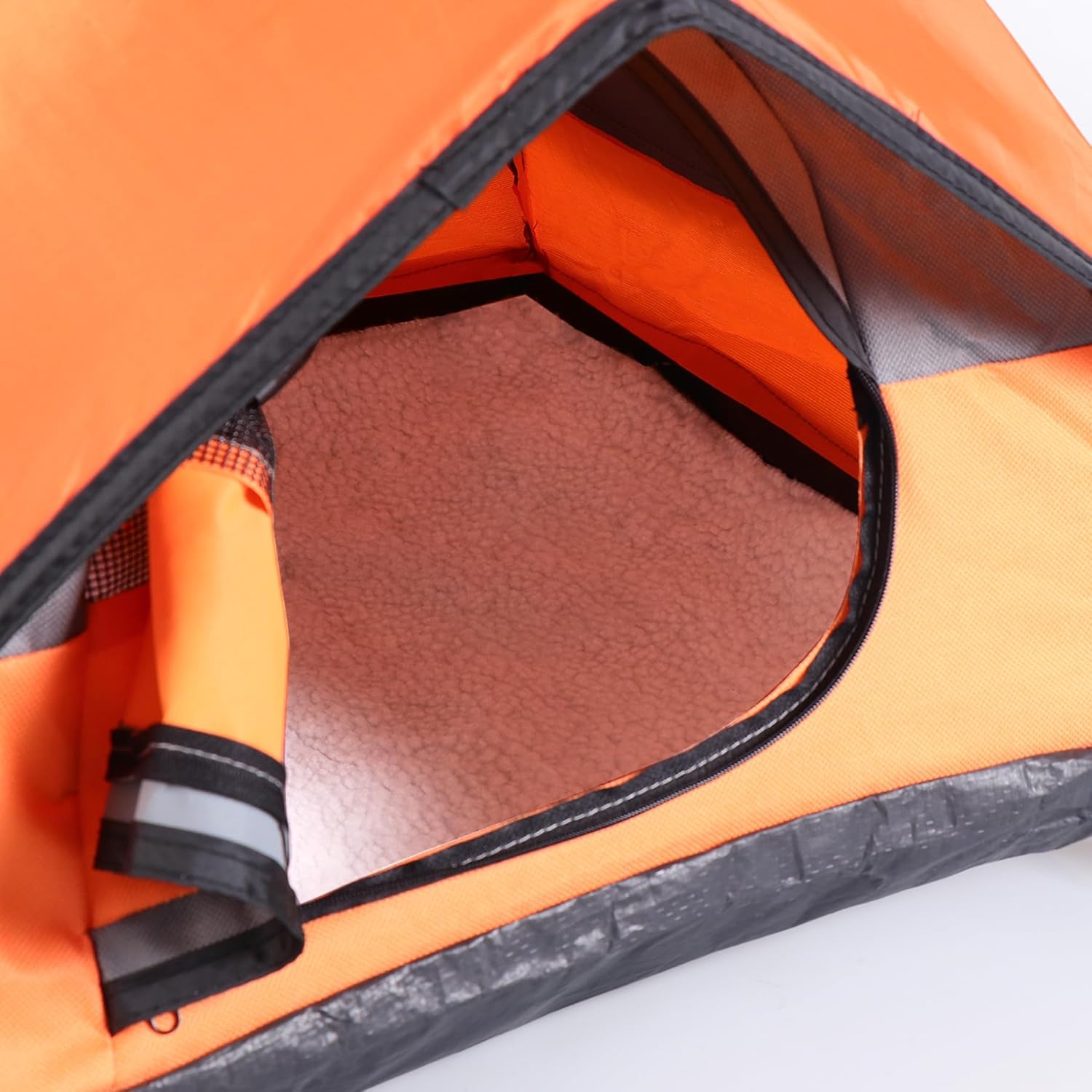 Cat Camping Tent, Cat Tent Bed, Pet Tent for Indoor Cat and Small Dog, Mini Tent (Orange, 21 x 21 x 14 Inches) - Pet Explorer