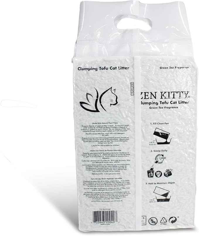 ZenKitty Clumping Tofu Cat Litter Green Tea Fragrance (20040)