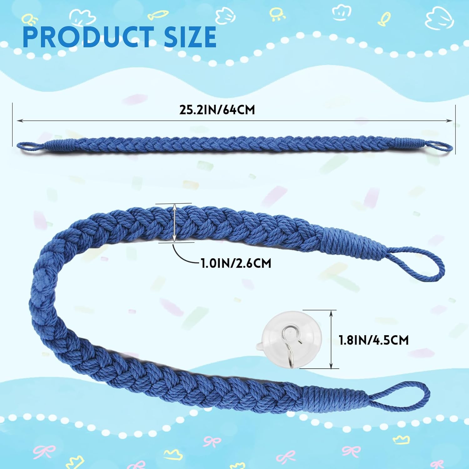 2PCS Hermit Crab Climbing Toys,Hermit Crab Rope Ladder Decor Reptile Hanging Vines Toys Hermit Crab Supplies Reptiles Habitat Tank Terrarium Accessories for Lizard Leopard Gecko Tree Frog(Blue) - Pet Explorer
