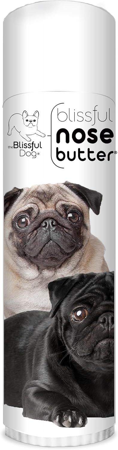 The Blissful Dog Pug Duo Unscented Nose Butter - Dog Nose Butter, 0.50 Ounce - Pet Explorer