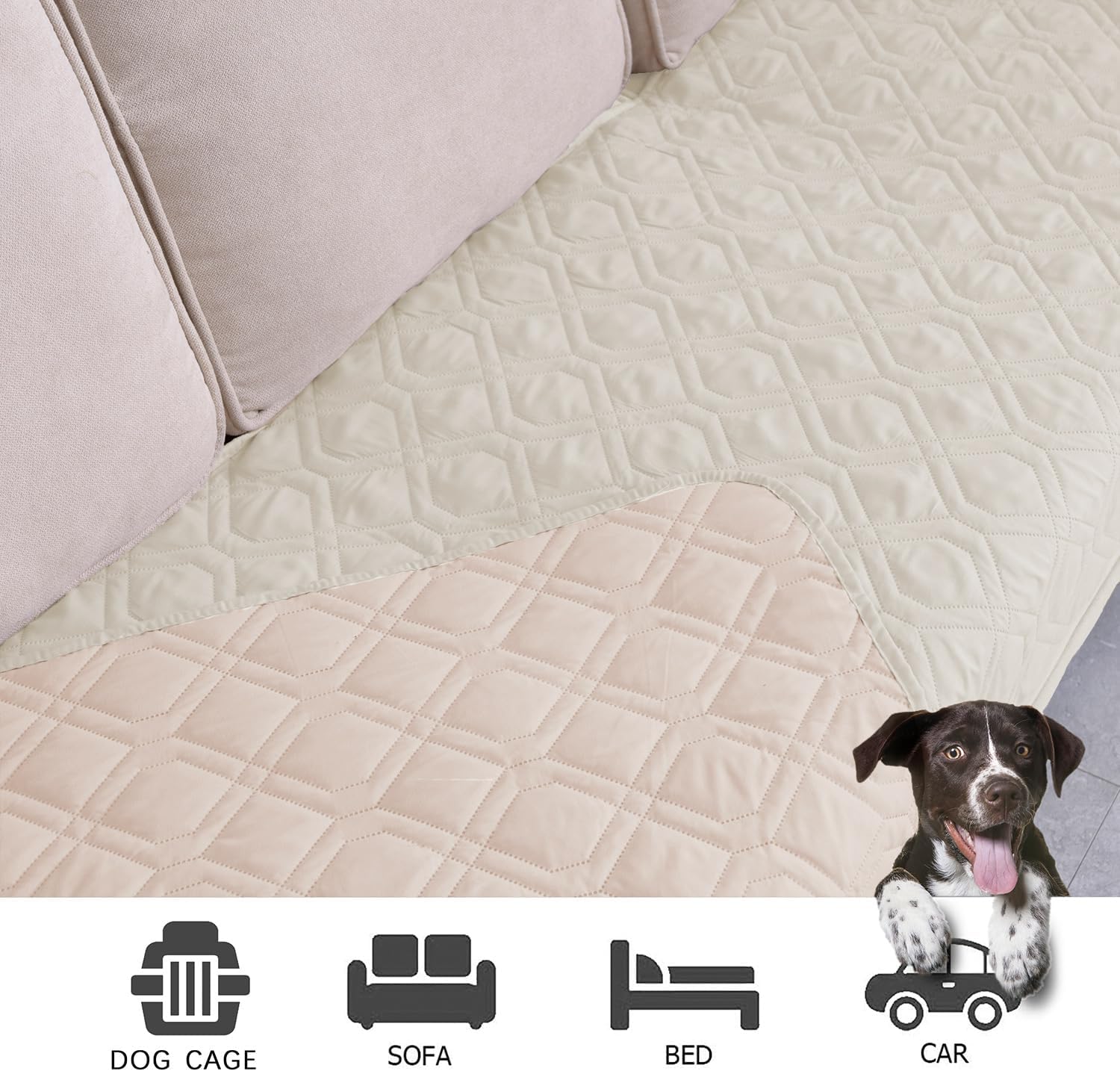 Ameritex Waterproof Dog Bed Cover Pet Blanket for Furniture Bed Couch Sofa Reversible - Pet Explorer