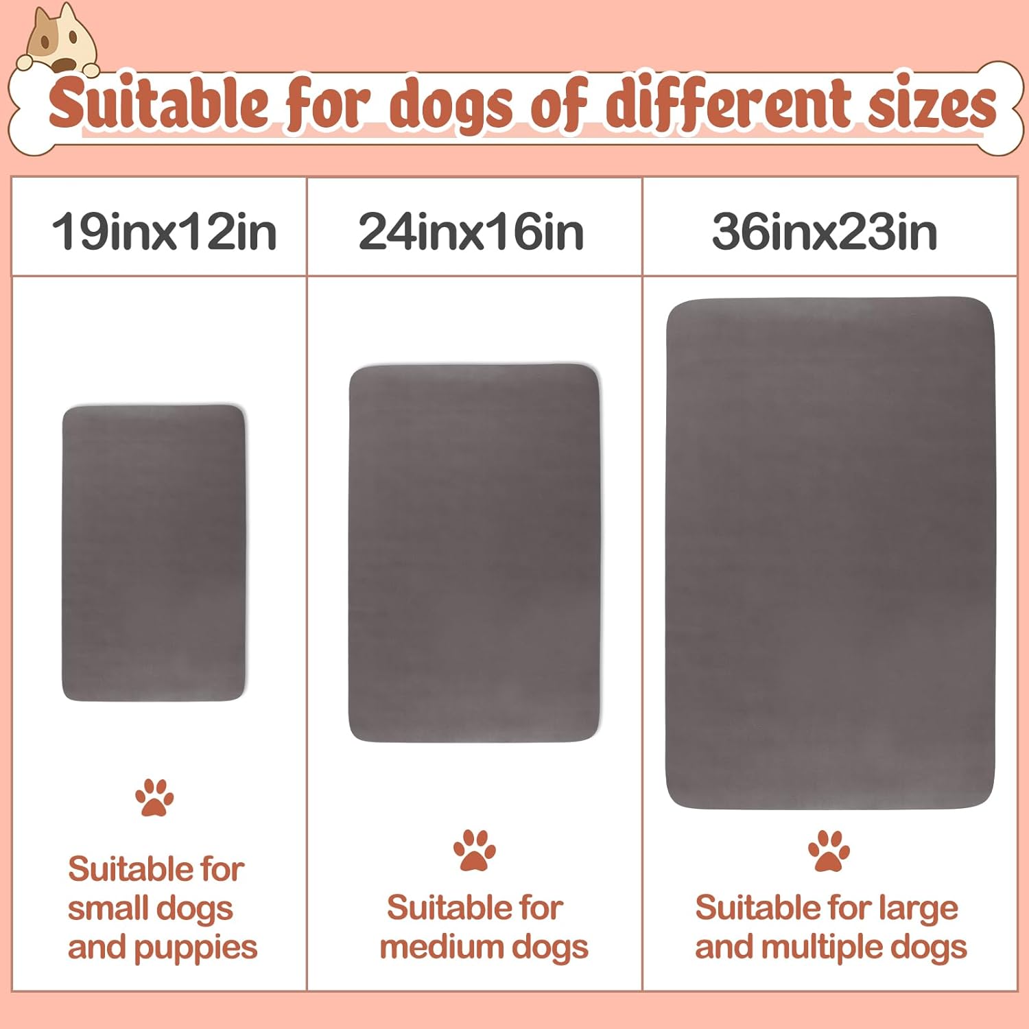 Quick Dry Absorbent Dog Food Mat, 19 x 12 in Diatom Mud Dog Water Bowl Mat, No Messy Anti-Slip Pet Feeding Mat Dog Supplies for Small Dogs - Pet Explorer