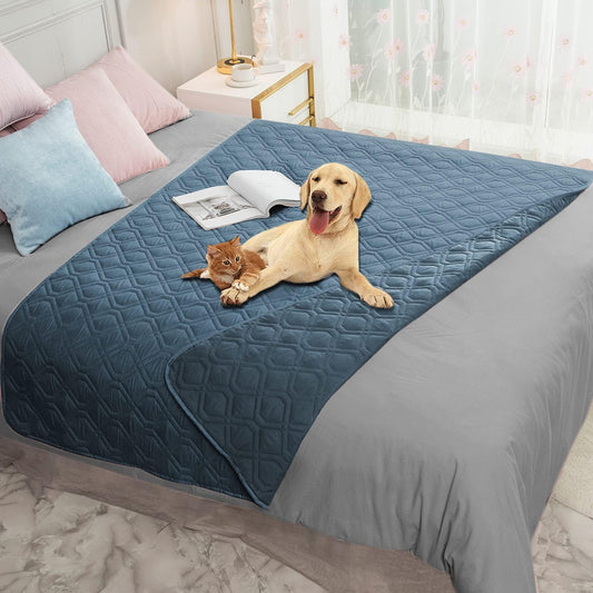 Ameritex Waterproof Blanket Reversible Dog Bed Cover Pet Blanket for Furniture Bed Couch Sofa - Pet Explorer