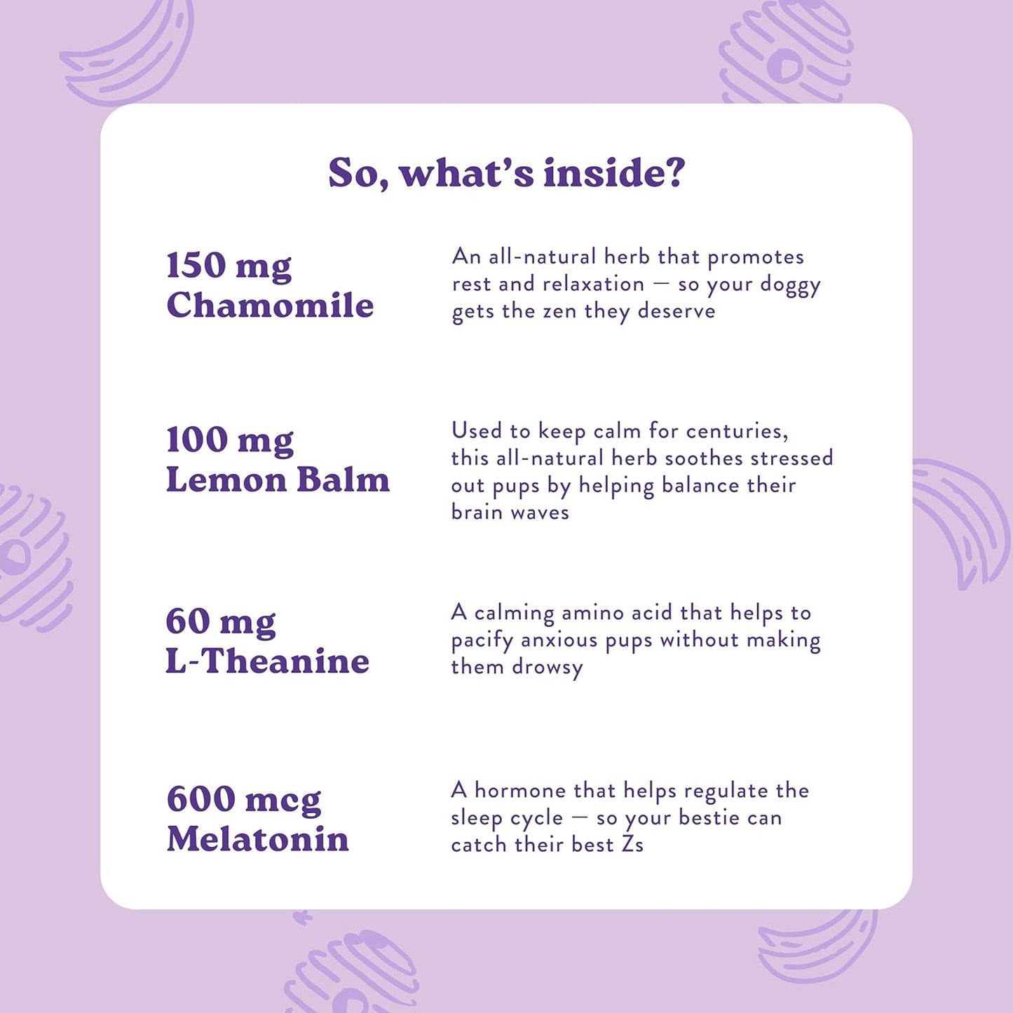 Bocce's Bakery Calming Supplement for Dogs, Daily Chews Made in The USA with Chamomile, Lemon Balm, L-Theanine & Melatonin, Supports Stress, Peanut Butter & Honey, 60 ct - Pet Explorer