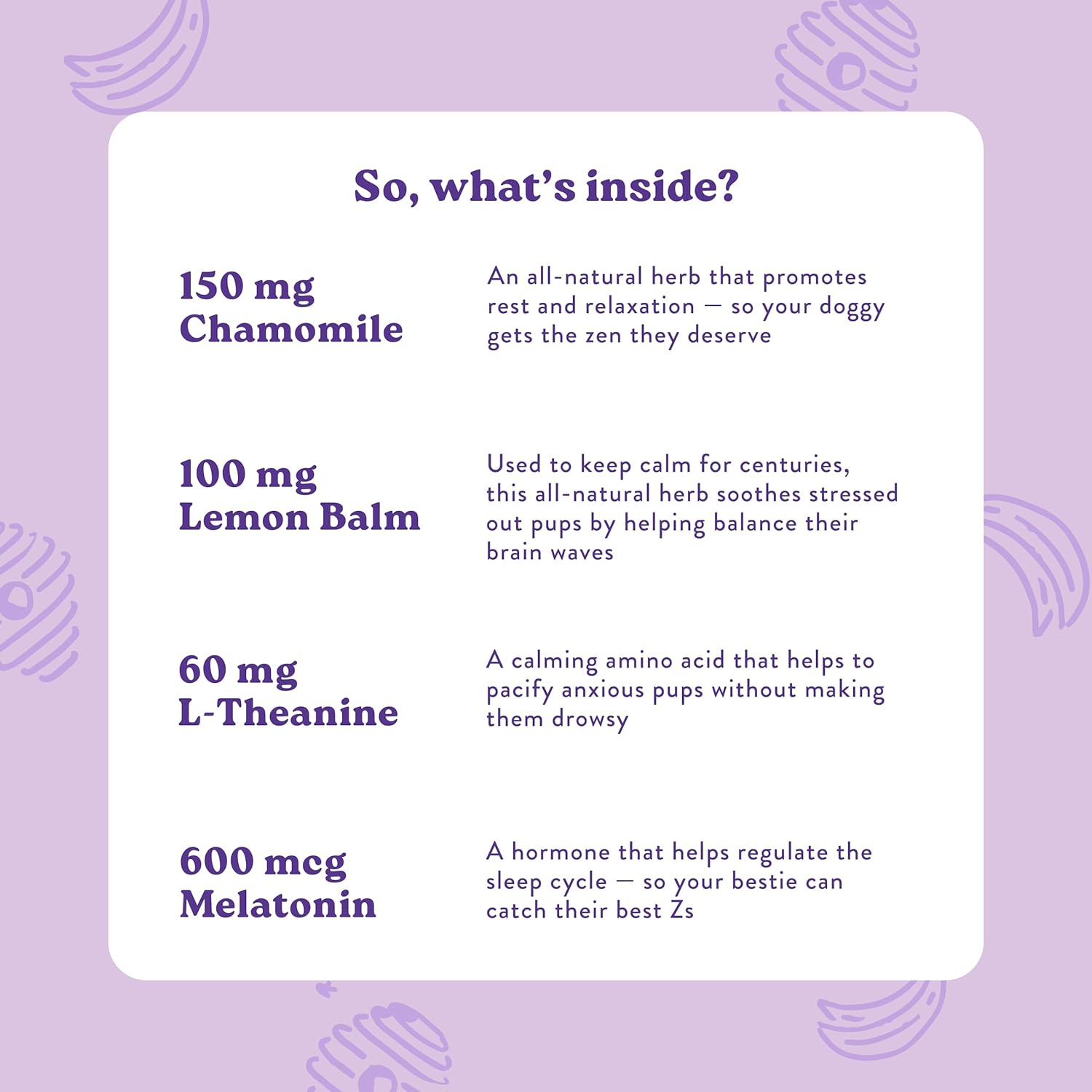 Bocce's Bakery Calming Supplement for Dogs, Daily Chews Made in The USA with Chamomile, Lemon Balm, L-Theanine & Melatonin, Supports Stress, Peanut Butter & Honey, 60 ct - Pet Explorer