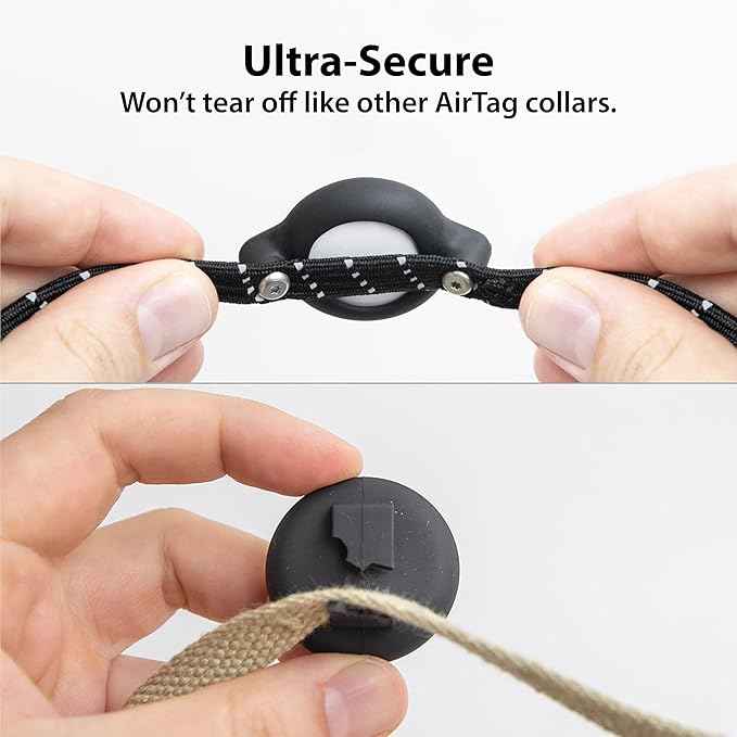 AirTag Cat Collar Breakaway - TagVault™ - Secure AirTag Cat Collar, Ultra-Compact, Doesn't Dangle, Refelective, Bell | Elevation Lab (with Collar)