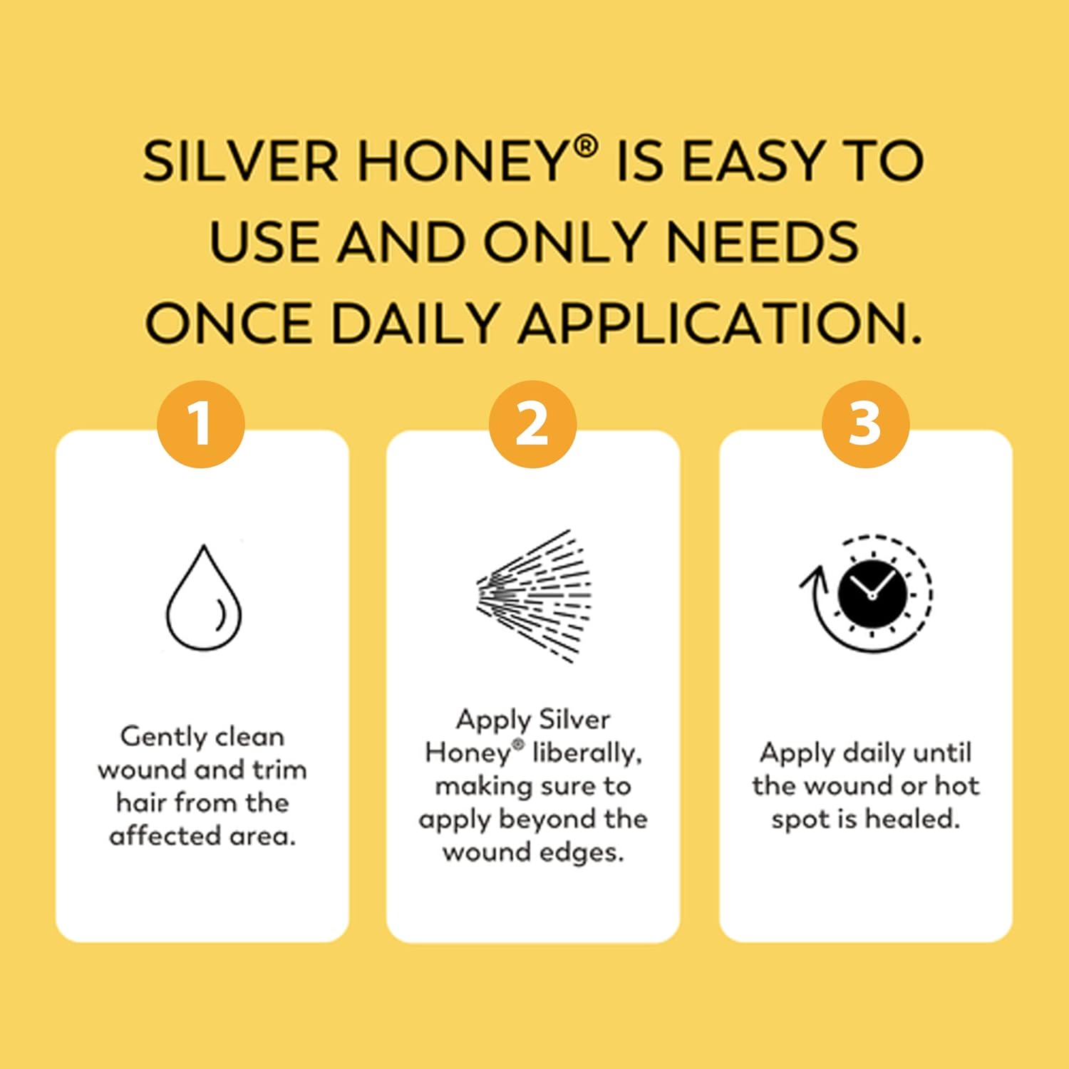 Absorbine Silver Honey Hot Spot & Wound Care Spray Gel 8oz Bottle, Manuka Honey & MicroSilver BG, Medicated for Dogs, Cats, Small Animals - Pet Explorer