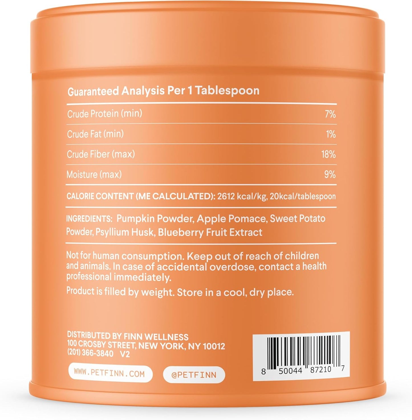 Finn Pumpkin Plus: Daily Digestive Support & Fiber-Rich Topper for Dogs | Promotes Regularity & Gut Health with Superfoods - Pet Explorer