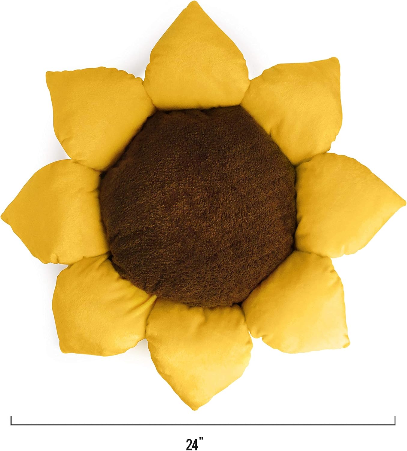 TONBO Soft Plush Small Cute and Cozy Nature Dog Cat Bed, Washer and Dryer Friendly (Sunflower) - Pet Explorer