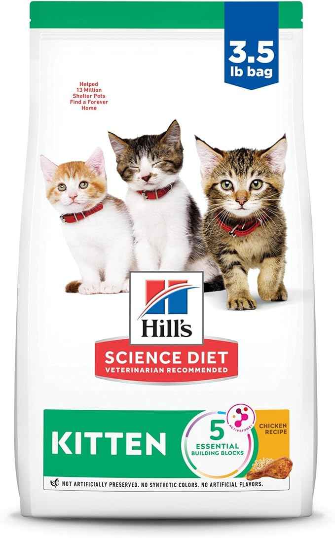 Hill's Science Diet Kitten Dry Cat Food, Chicken, 3.5 lb. Bag