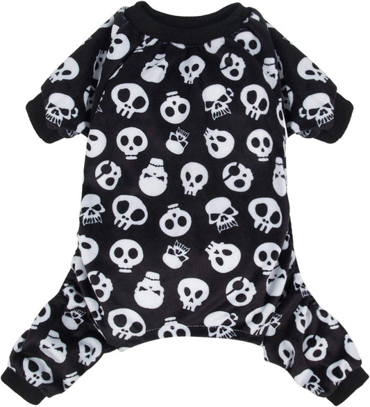 CuteBone Dog Halloween Pajamas Puppy Onesies Small Dogs Soft Pjs Coat Cat Apparel Comfy Pet Christmas Clothes Outfit Doggie Bodysuit P11S