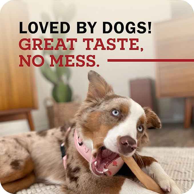 Redbarn Pet Products All-Natural Small 6" Beef Collagen Sticks for Dogs - Long Lasting Low-Odor Alternative to Traditional Rawhide & Bully Sticks - Supports Healthy Joints, Skin, & Coat - 5 Pack