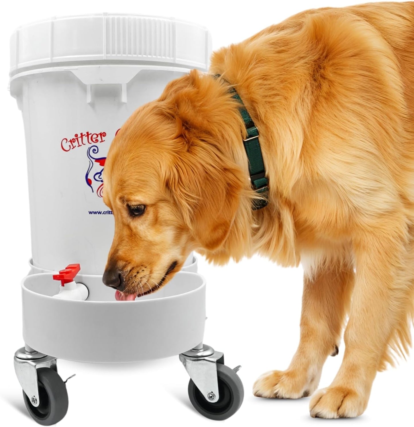 Pet Gravity Water Dispenser: 5 Gallon. for Dogs, Cats, Goats, Small Animals. Quiet, No BPA and Made in USA. Ideal Dog Bowl Large Breed. Best Automatic Waterer. - Pet Explorer