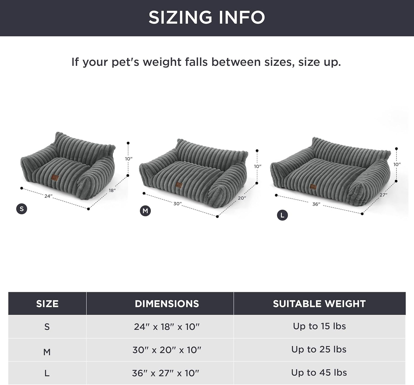 Bedsure Cute Cat Couch for Pets - Fluffy Cat Sofa with Premium Soft Corduroy Fleece, Fuzzy Pet Couch Bed with Removable Washable Cover, Supportive Pet Chair for Indoor Cats, 24inch, Warm Grey - Pet Explorer