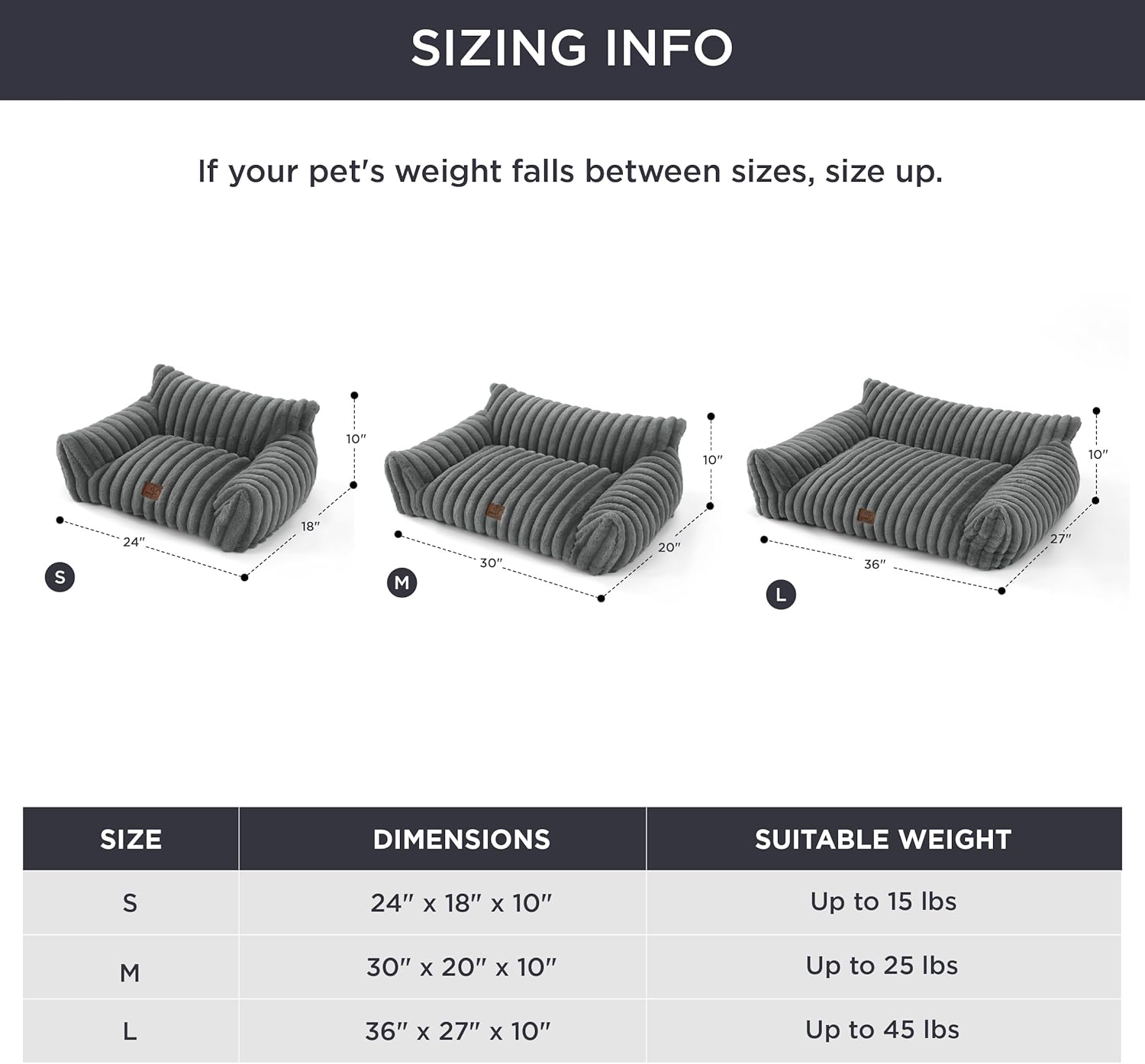 Bedsure Cute Dog Couch for Pets - Fluffy Dog Sofa with Premium Soft Corduroy Fleece, Small Dogs Couch Bed with Washable Cover, Supportive Pet Sofa Bed for Medium Large Dogs, 36inch, Warm Grey - Pet Explorer