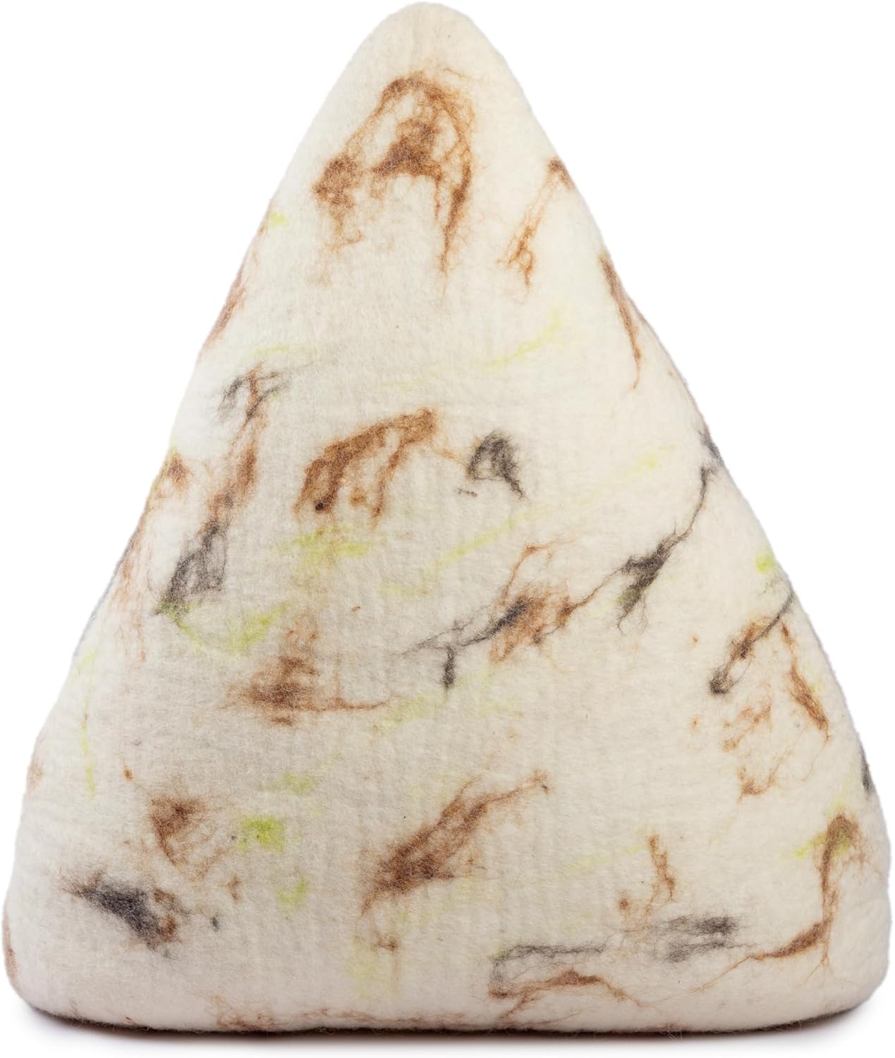 Luxurious Eco-Friendly Merino Wool Cat Cave Bed Teepee Design - Foldable Hideaway Pod for Indoor Cats - Premium Felt Kitten Beds - Covered Cat House for Ultimate Cozy Comfort by Woolygon - Pet Explorer