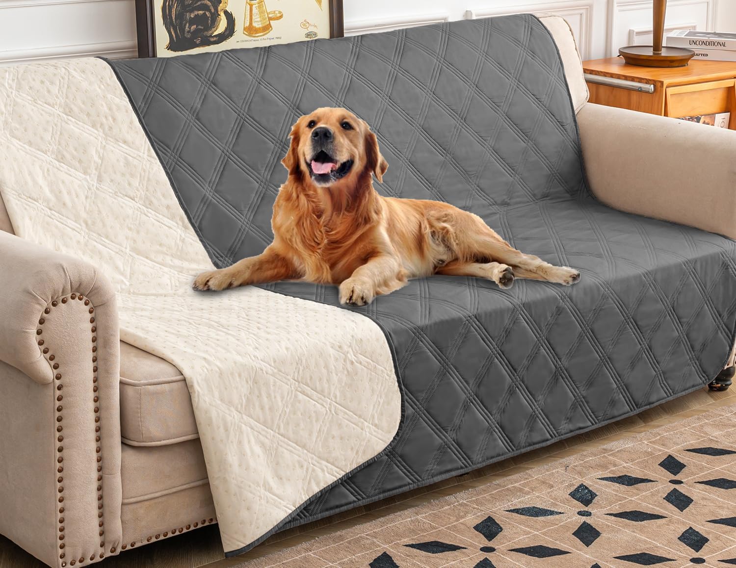 Ameritex Waterproof Dog Bed Cover Pet Blanket with Anti-Slip Back for Furniture Bed Couch Sofa - Pet Explorer