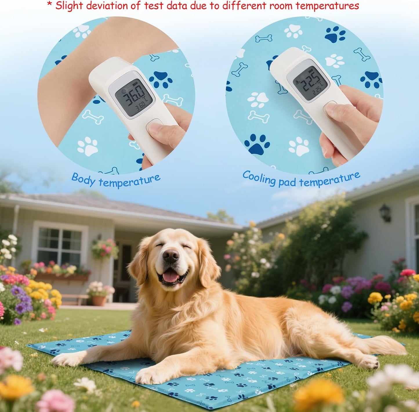 Ownpets Dog Cooling Mat, XX-Large 47 x 31 Inch Thick and Waterproof Cooling Pad for Summer, Water-Filled Pet Mat for Large Dogs, Leakproof Design for Crate, Bed, Sofa, Floor and Car Seat - Pet Explorer