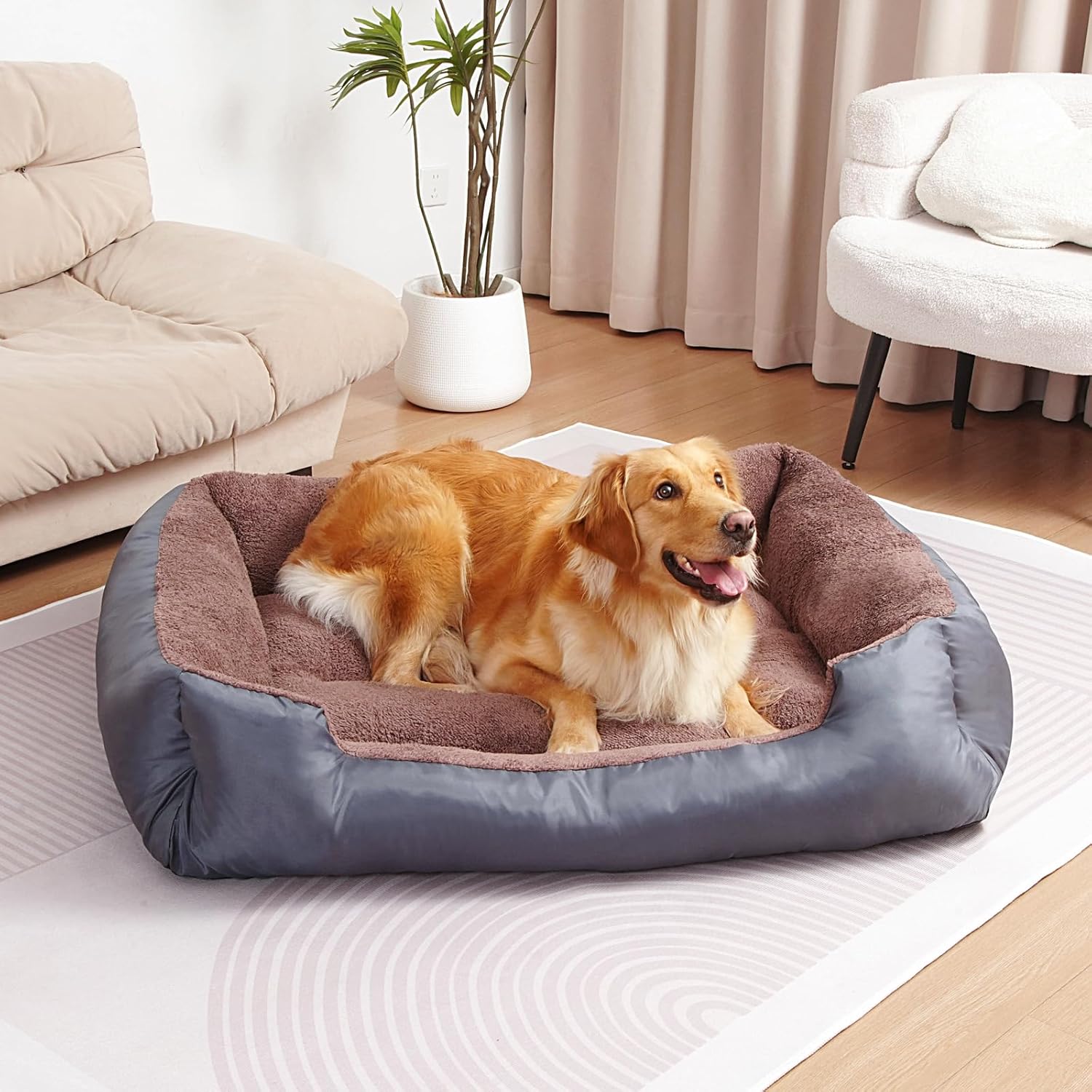 Pet Dog Bed, Comfy and Soft Dog Bed, Extra Large Pet Bed for Large Dogs with Non-Slip Bottom - Pet Explorer