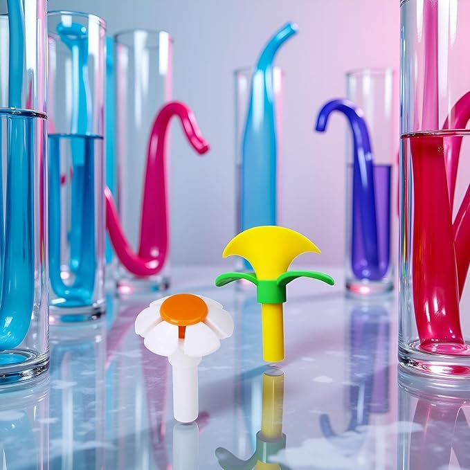 2PCS Cat Fountain Replacement Flower Nozzle Head for Round Cubic Top Water Dispen Feeding & Watering Supplies
