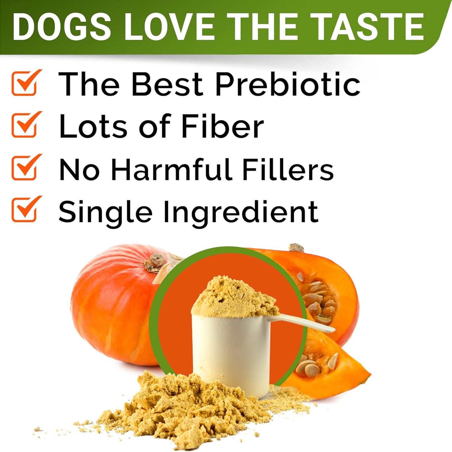 STRELLALAB Pumpkin Powder for Dogs - 16.2oz Powdered High Fiber Supplement and Stool Softener - Upset Stomach, Food Sensitivity - Improve Digestion - 16.2oz Powder - Pet Explorer