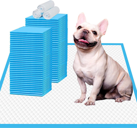 IMMCUTE Puppy Pee Pads 22"x23"-80Count | Dog Pee Training Pads Super Absorbent & Leak-Proof | Disposable Pet Piddle and Potty Pads for Puppies | Dogs | Doggie| Cats | Rabbits - Pet Explorer